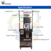 Automatic 1 to 1000 Grams Granule Packaging Machine – High-Speed Sachet Packing Machine for Seeds, Sugar & Spices