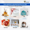 Automatic Paste Filling Machine 10 to 100 ML – High-Precision Liquid & Paste Filling Machine for Cream, Gel & Sauce