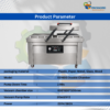 DZ-600 Double Chamber Vacuum Sealing Machine – Heavy Duty Industrial Vacuum Packaging Machine