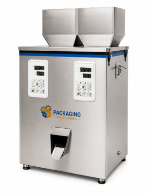 2 Head 10 to 1000 Grams Granule Filling Machine – Automatic Dual Head Granule Weighing and Packing Machine