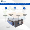 Pre-Cut Film Manual Overwrapping Machine – Compact Carton Wrapping Machine for Professional Packaging